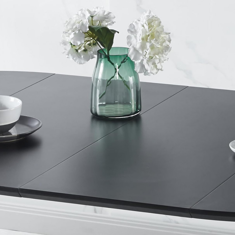 Mesa Extensible Bayona Negro | 100cm a 180cm