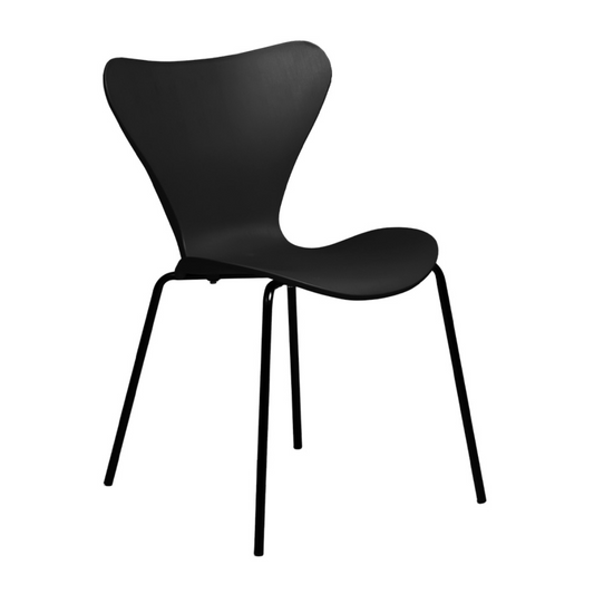 Pack 4 Silla Fritz Negro | Moderno y Resistente