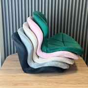 Silla Oficina Escritorio Rubik | Giratoria| Ergonómica | Felpa Rosado