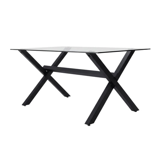 Mesa Rectangular Xinia 130x80 cm | Metal Negro