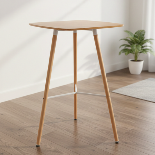 Mesa Alta Bar Moira | Natural 70x70x105 cm