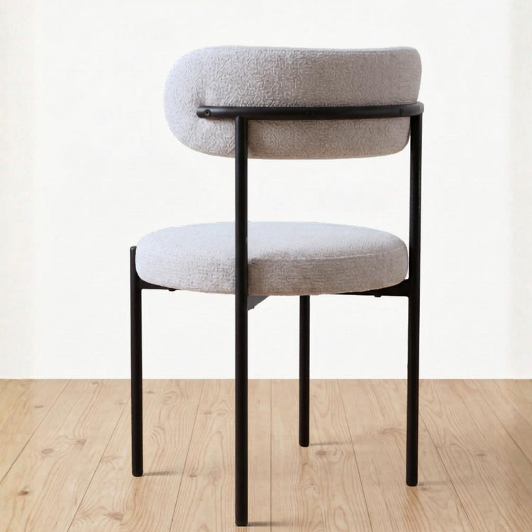 Silla Makena Beige | Metal y Lino