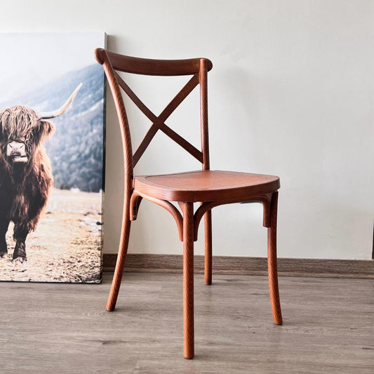 Silla Crossback Vintage | Efecto Madera