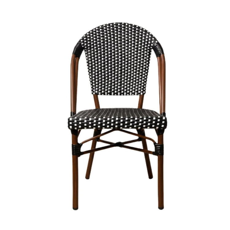 Silla Parisina Donato Blanco/Negro