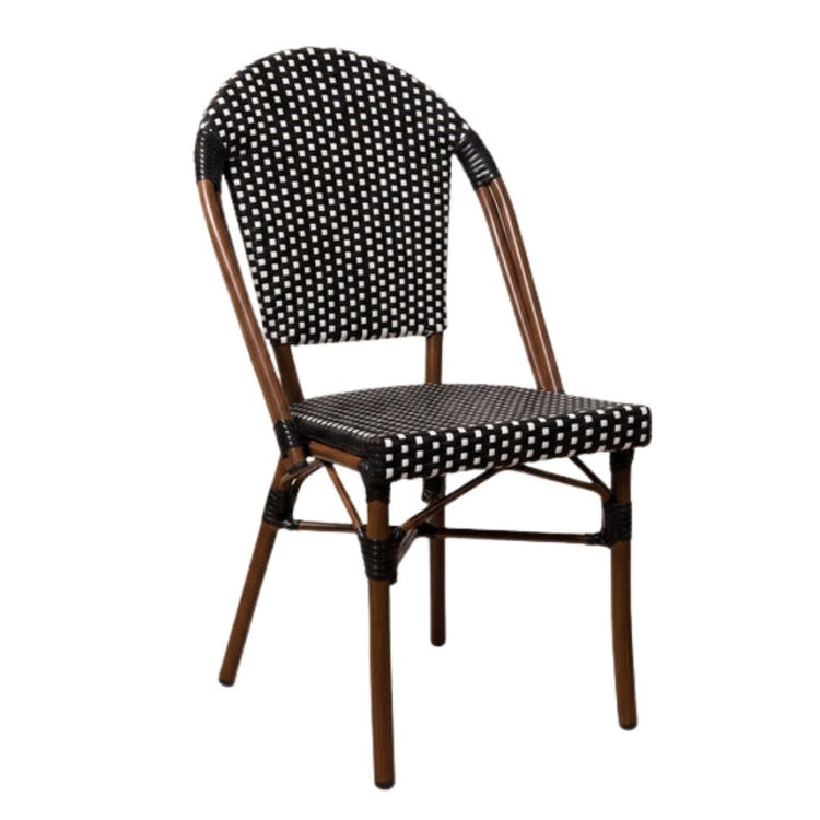 Silla Parisina Donato Blanco/Negro