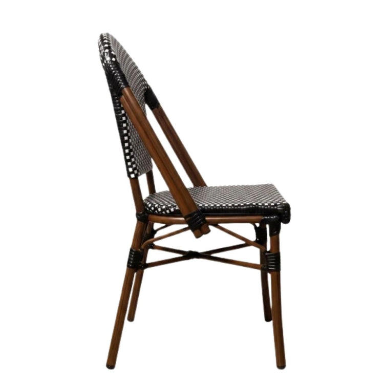 Silla Parisina Donato Blanco/Negro