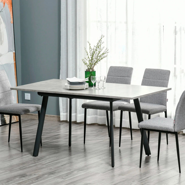 Mesa Extensible Atenas 120 a 160cm Claro | ¡Más Comensales!