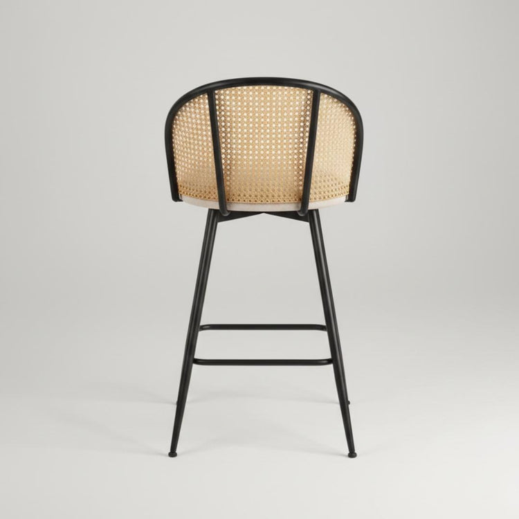 Pack 2 taburete Bar Carolla Beige 62 cm | Asiento Giratorio 360°