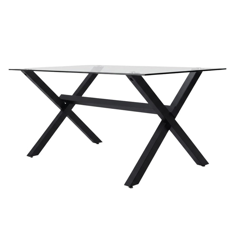 Mesa Rectangular Xinia 160x90 cm | Metal Negro