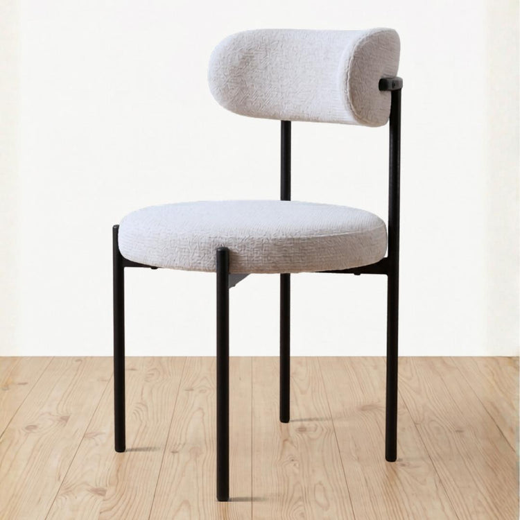Silla Makena Beige | Metal y Lino