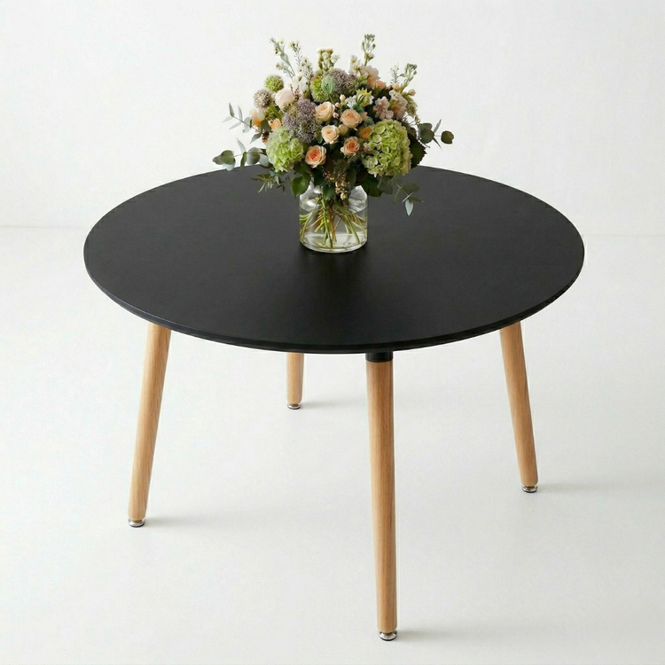Mesa Redonda Doral Negro 100cm