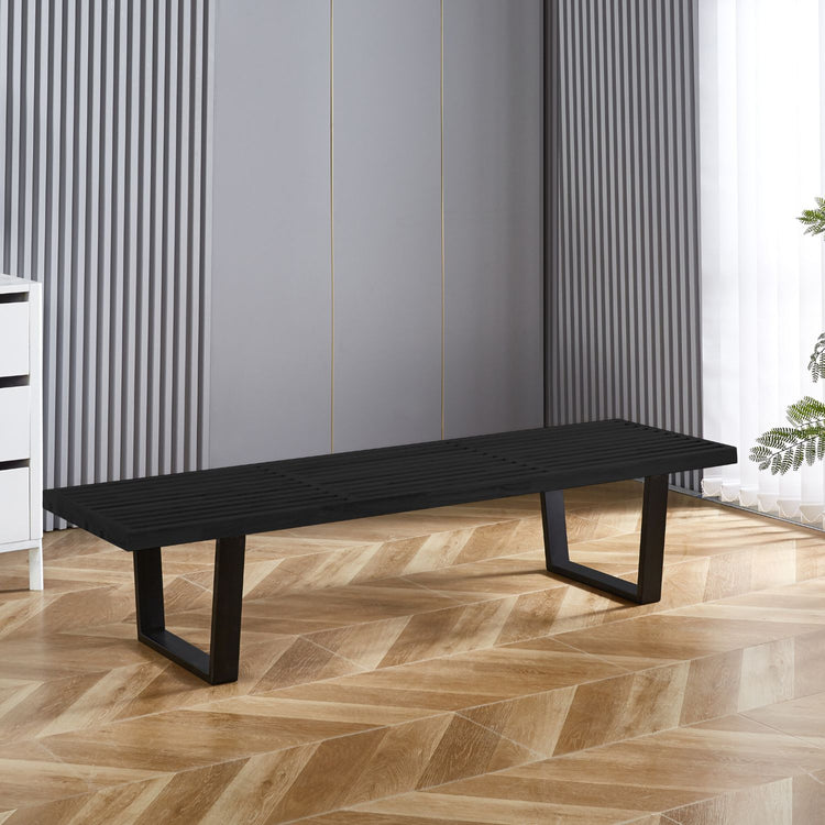 Banqueta Baena Negra | Madera Fresno