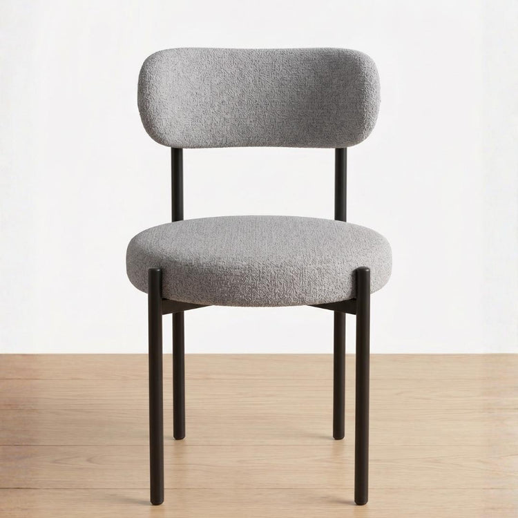 Silla Makena Gris | Metal y Lino