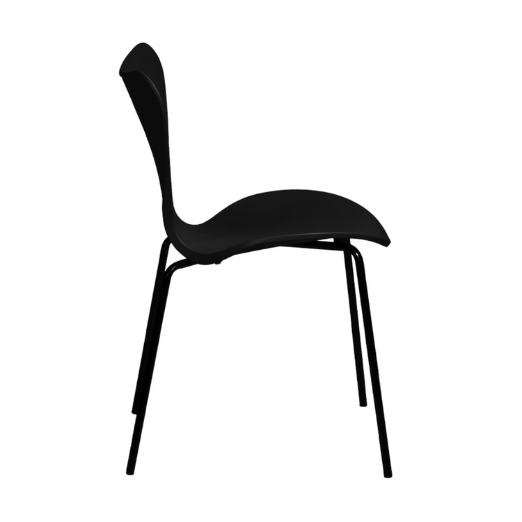 Pack 4 Silla Fritz Negro | Moderno y Resistente