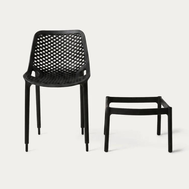 Taburete Negro Bardo 75cm | Exterior e Interior