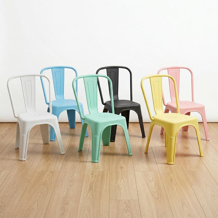 Silla Tolix Kids | Polipropileno Celeste | Resistente y Apilable