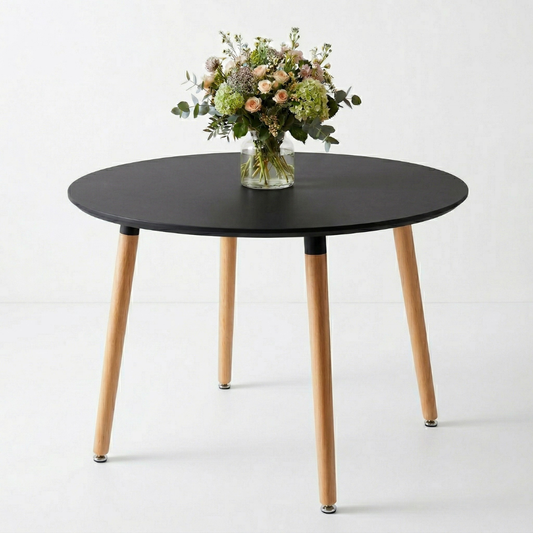 Mesa Redonda Doral Negro 100cm