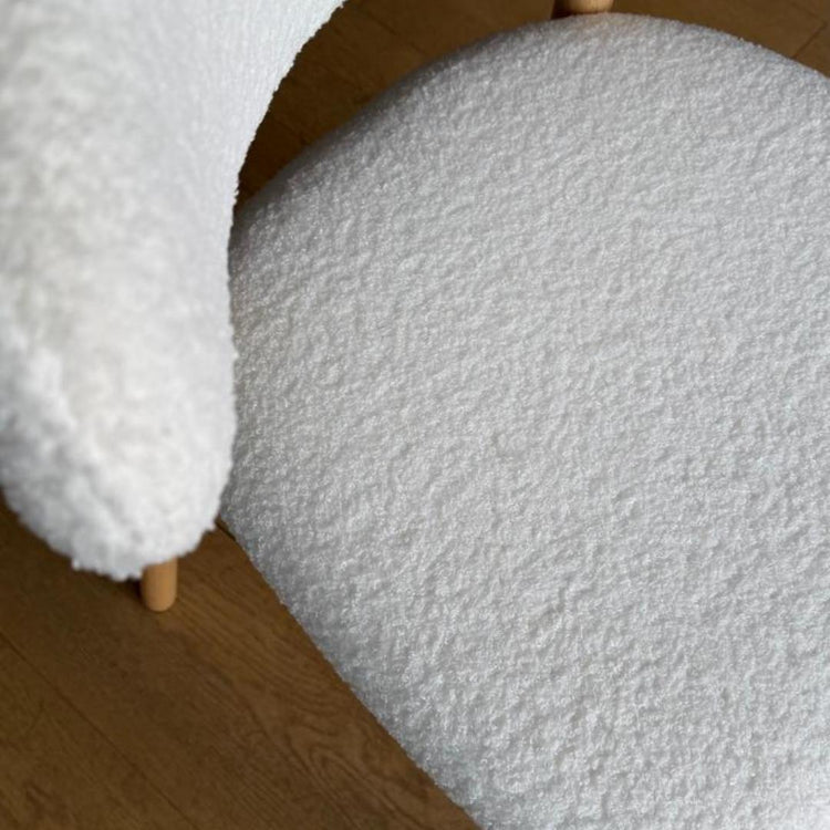Silla Makena Beige | Madera y Tela