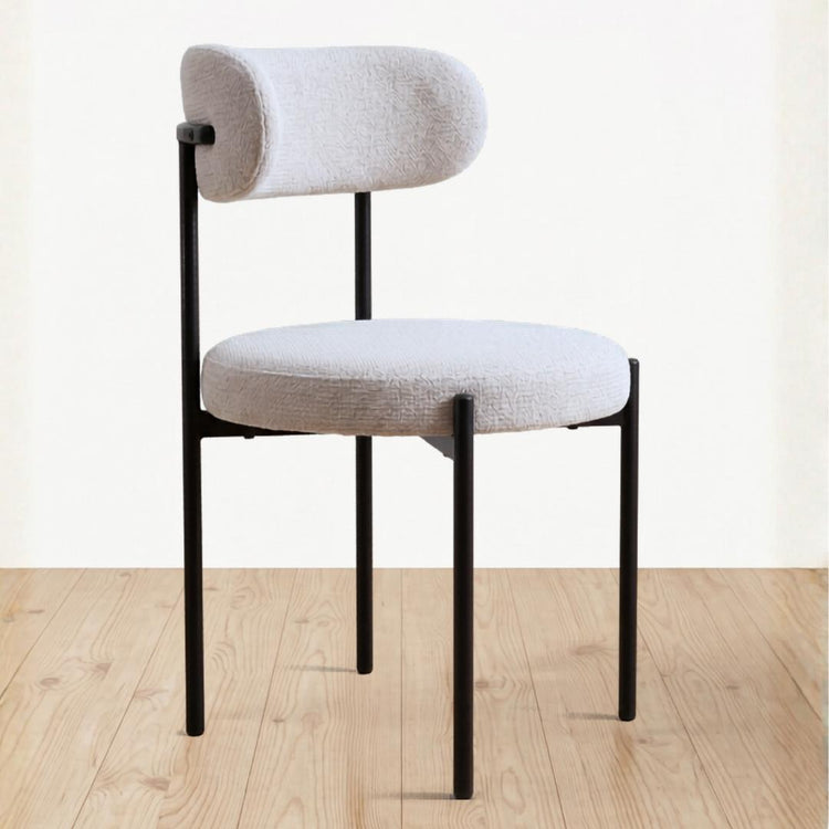 Silla Makena Beige | Metal y Lino