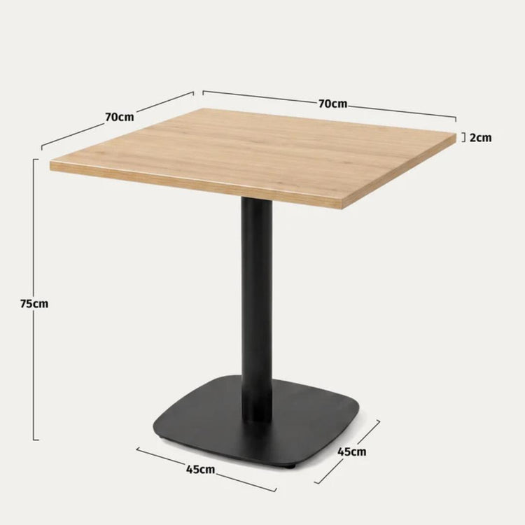 Mesa Industrial Cuadrada Ariel 70x70