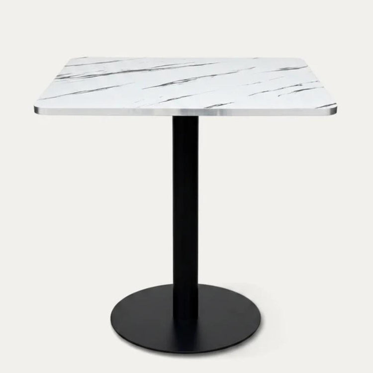 Mesa Cuadrada Roma Blanco 70x70cm | Efecto Mármol