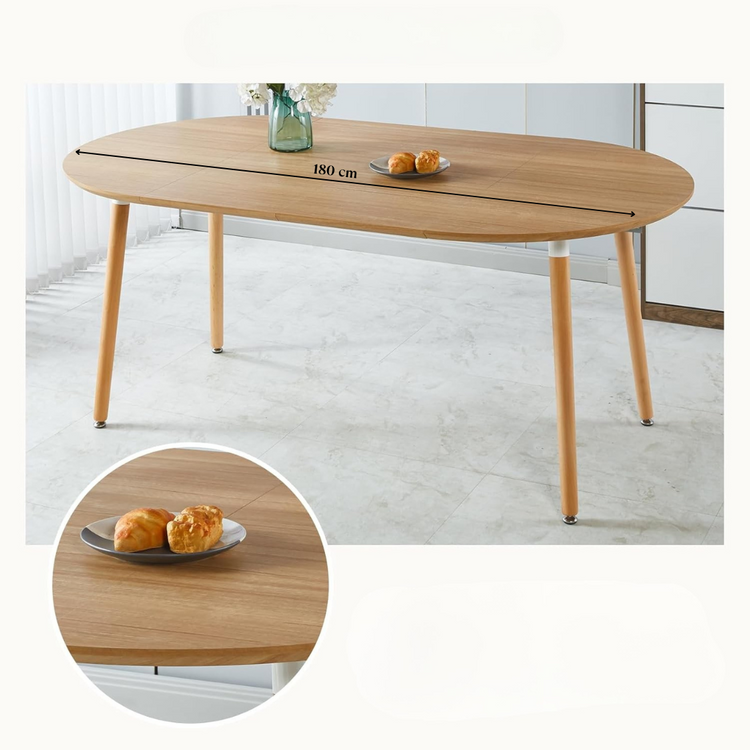 Mesa Extensible Bayona Wood | 100cm a 180cm