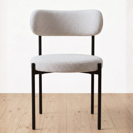 Silla Makena Beige | Metal y Lino
