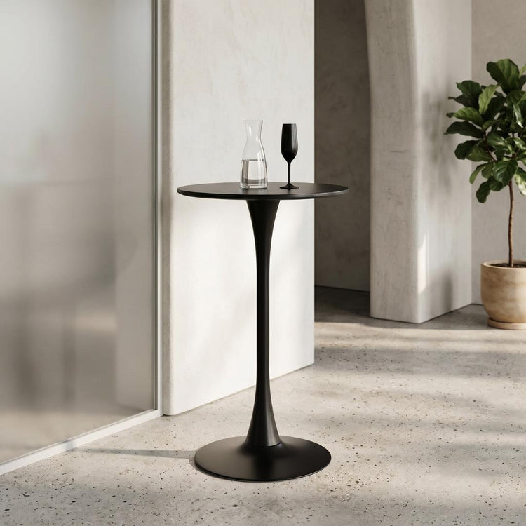 Mesa de Bar Tulip Negra 70x105 cm