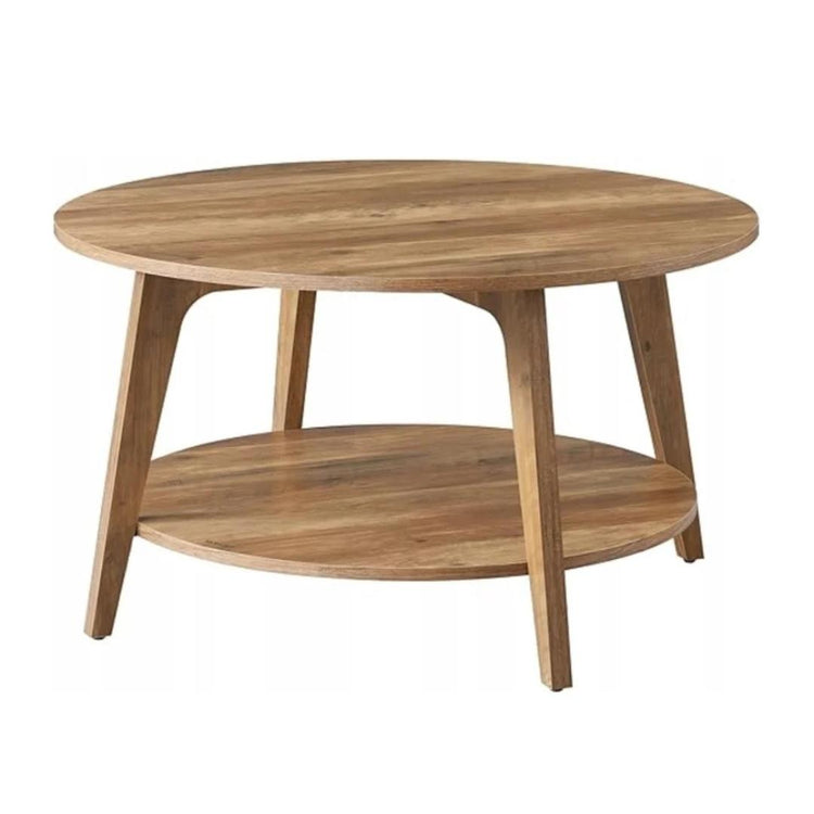 Mesa de Centro Romeo 80cm | MDF Natural Doble Nivel