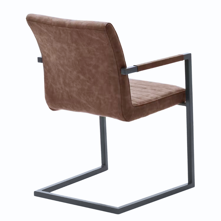 Silla Ivon | Elegancia y Confort en Eco Cuero Café