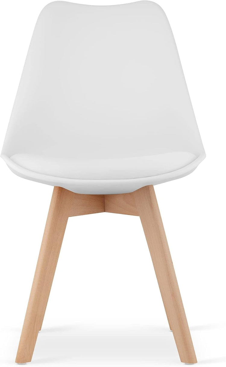 Pack 4 Tulip Blancas Acolchadas | Diseño Moderno