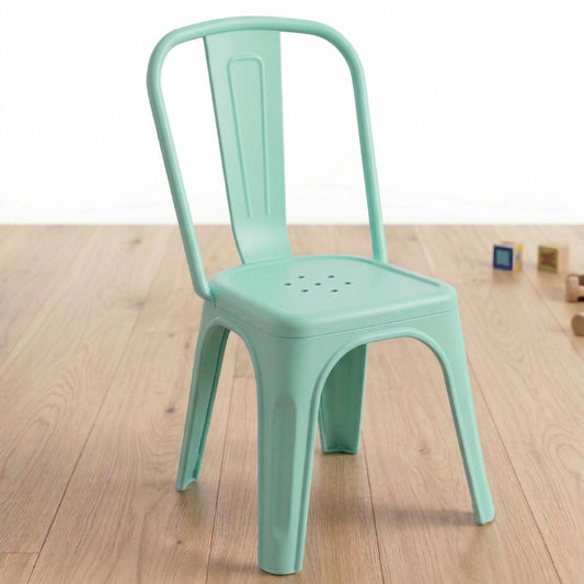 Silla Tolix Kids | Polipropileno Menta | Resistente y Apilable