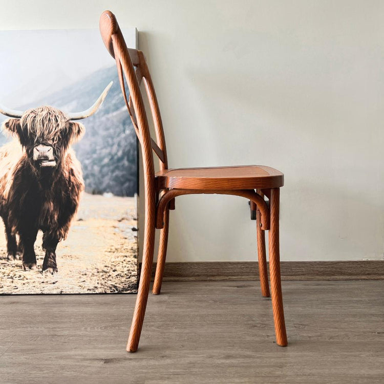Silla Crossback Vintage | Efecto Madera