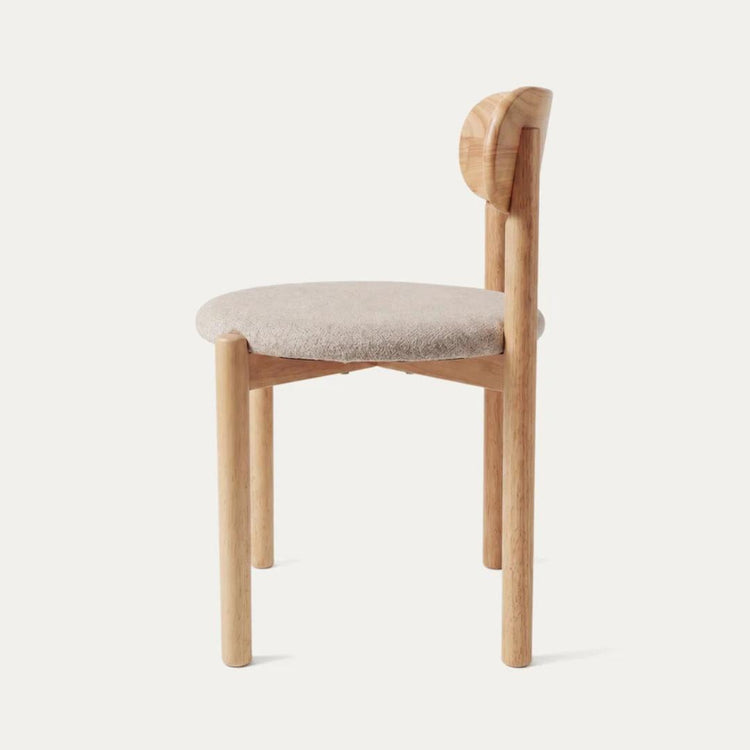 Silla Miranda | Madera y Tela Arena