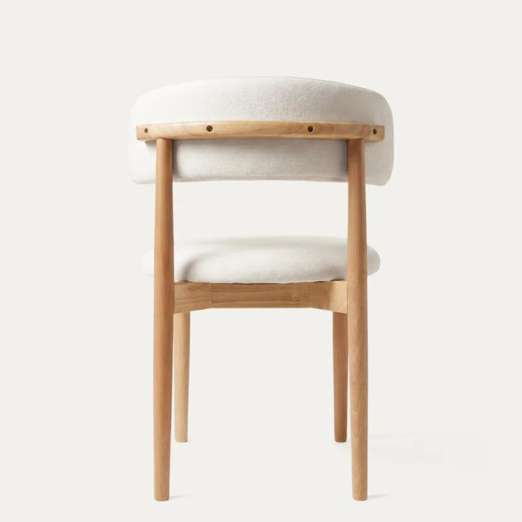 Silla Makena Lino Beige | Madera Natural