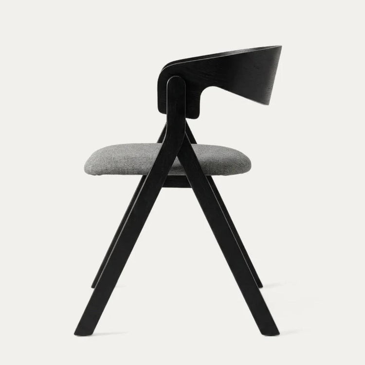 Silla Charley Negro | Madera & Tela