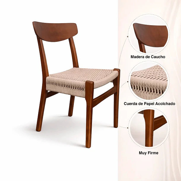 Silla Tijuana | Madera & Cuerda