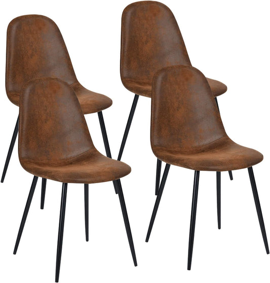Pack 4 Silla Isidora  Ecocuero Café | Elegancia y Comodidad