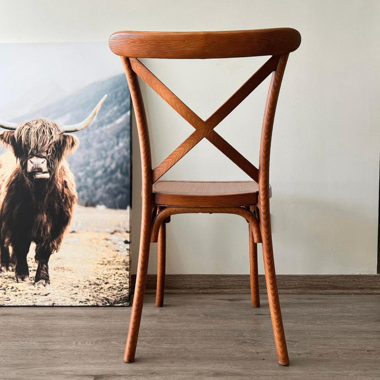 Silla Crossback Vintage | Efecto Madera