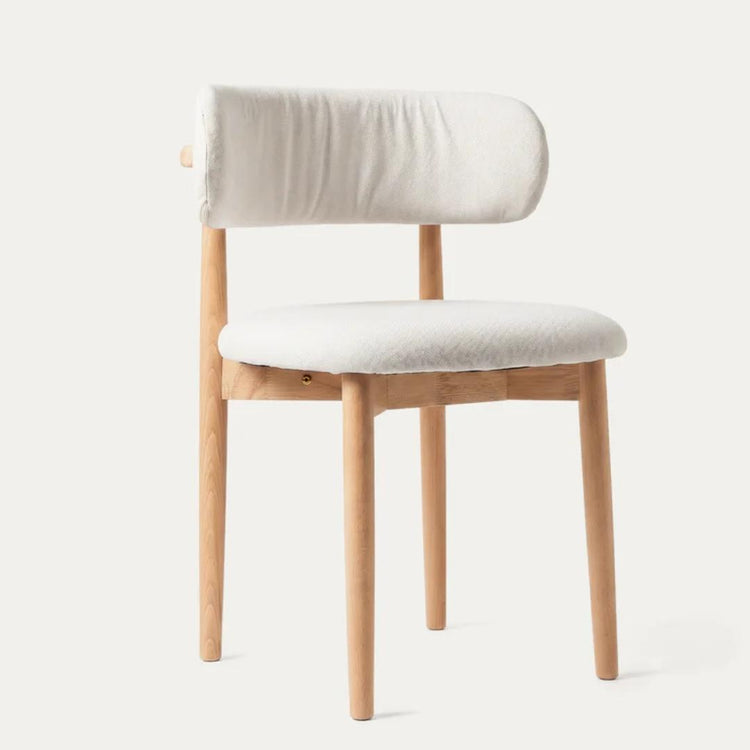 Silla Makena Lino Beige | Madera Natural