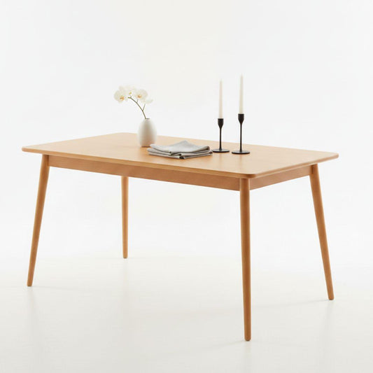 Mesa Rectangular Cosmo 160x80 cm | Madera Natural