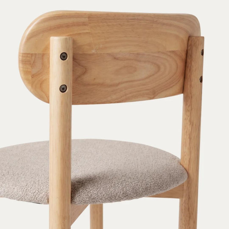 Silla Miranda | Madera y Tela Arena