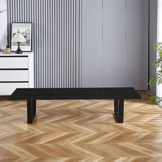 Banqueta Baena Negra | Madera Fresno | Versátil y Elegante