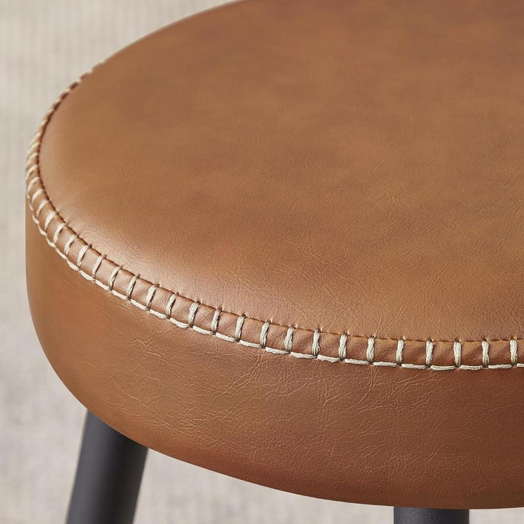 Pack 2 Taburetes Bar Brown 76cm  | Ecocuero Café