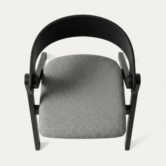 Silla Charley Negro | Madera & Tela