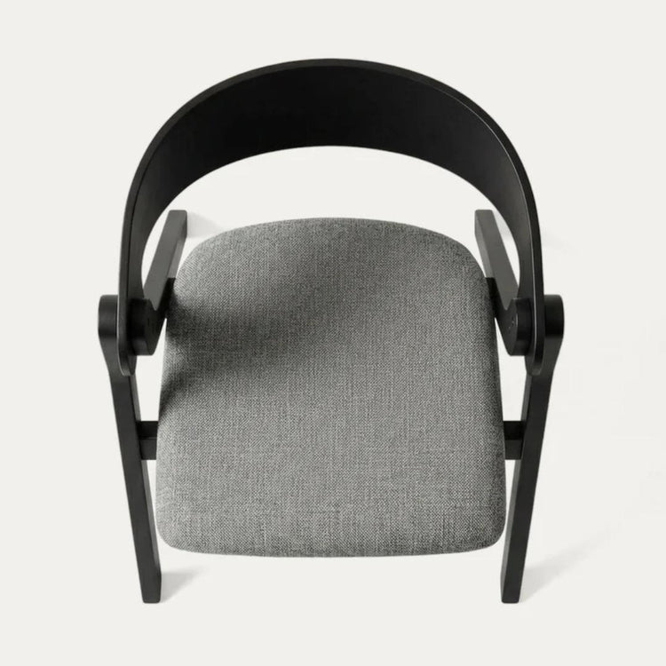 Silla Charley Negro | Madera & Tela