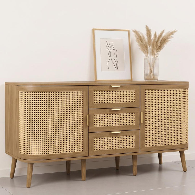 Rack Marian | Rattan & Madera