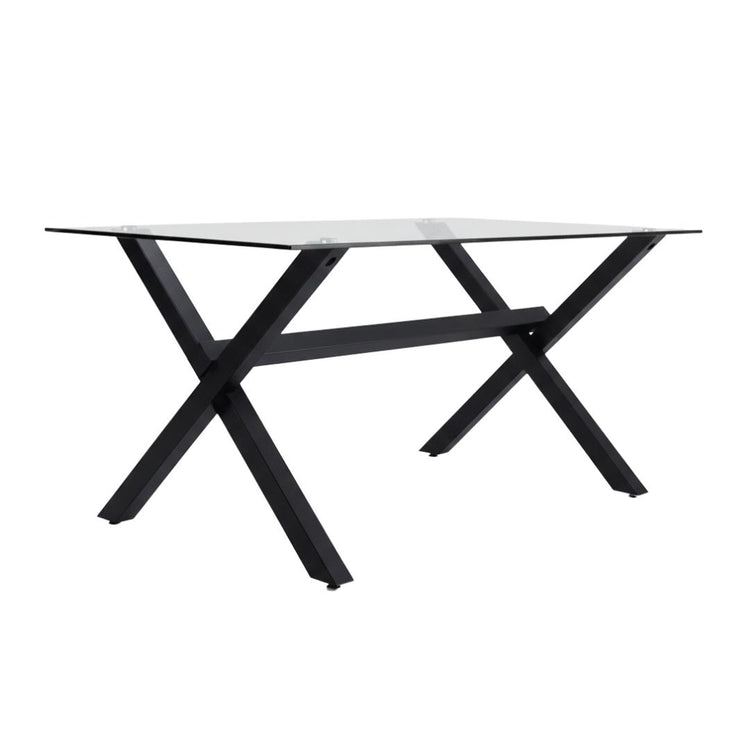 Mesa Rectangular Xinia 130x80 cm | Metal Negro