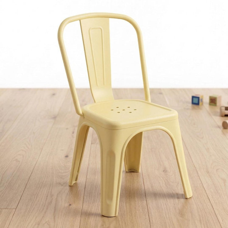 Silla Tolix Kids | Polipropileno Amarillo | Resistente y Apilable
