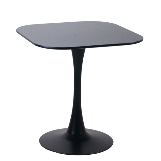 Mesa Tulip cuadrada negro | Moderna y Elegante